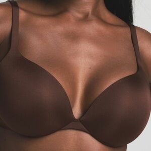 Skims Ultimate Teardrop Push-Up Bra in Cocoa NWT
